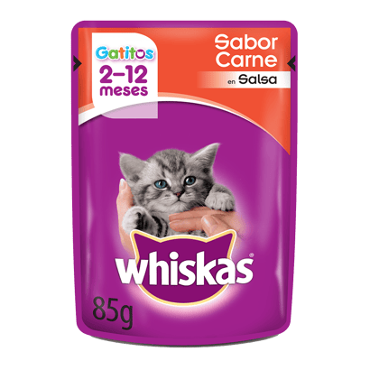 Whiskas Sobrecito Para Gatitos Carne en Salsa